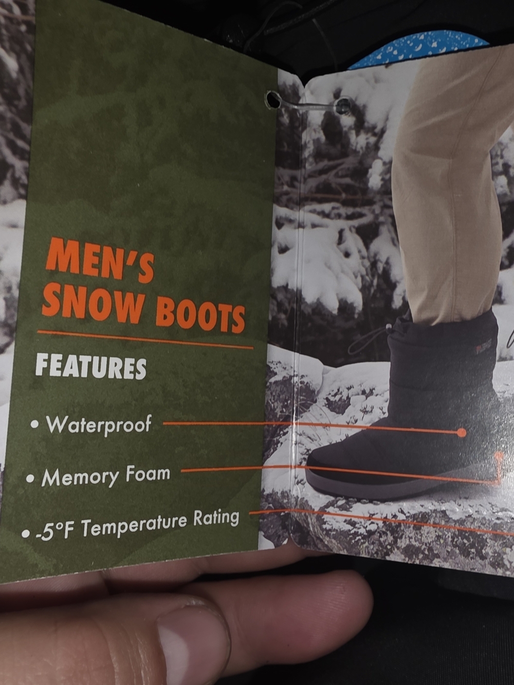 Ozark Trail Men's Puffer Snow Boots Size 12 - Picture 3 of 9